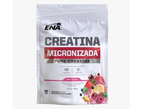 CREATINA MICRONIZADA SABOR FRUIT PUNCH 300GR ENASPORT