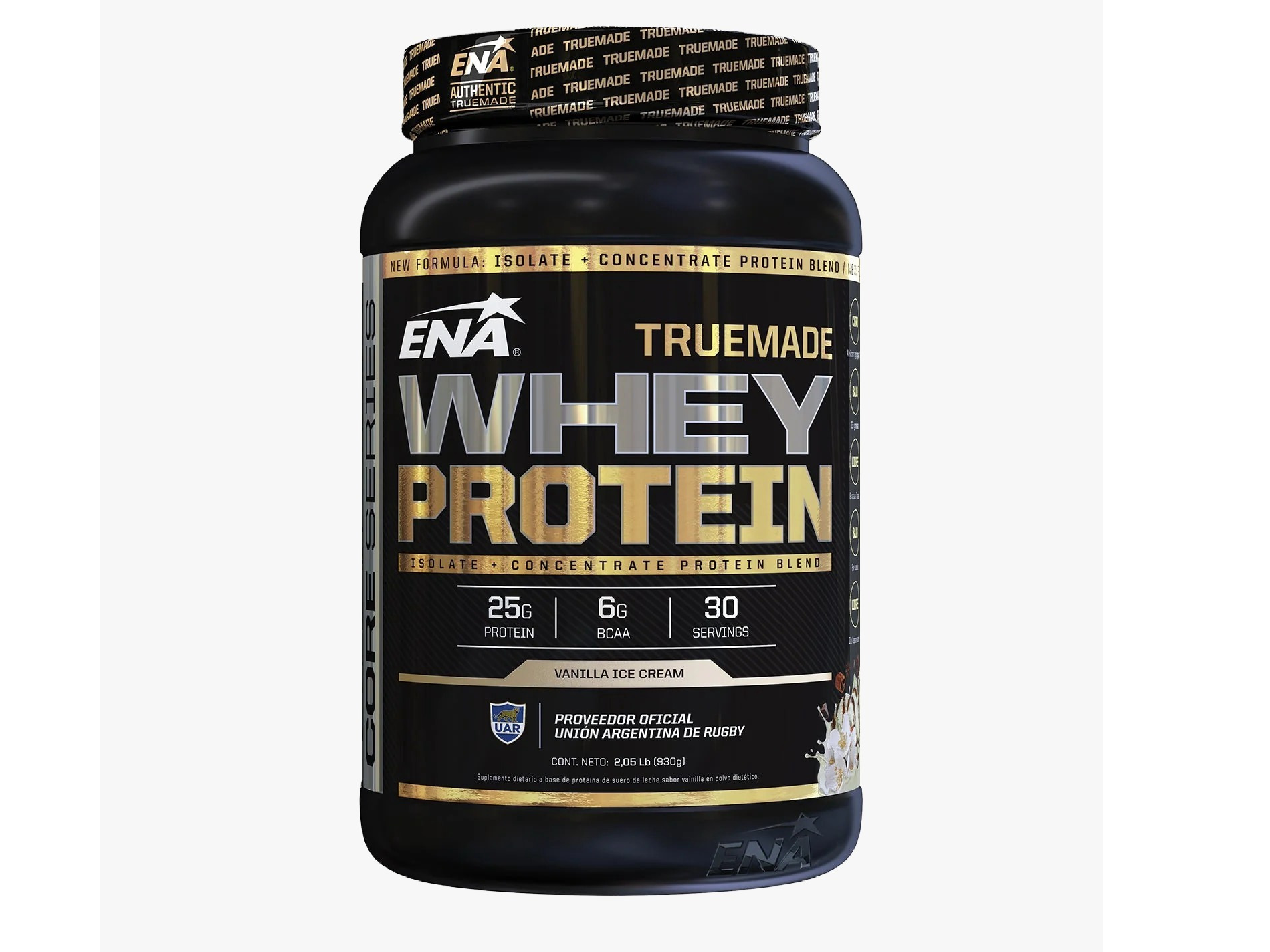 WHEY PROTEIN TRUE MADE 2,05LB CHOCOLATE,VAINILLA Y COOKIES ENASPORT