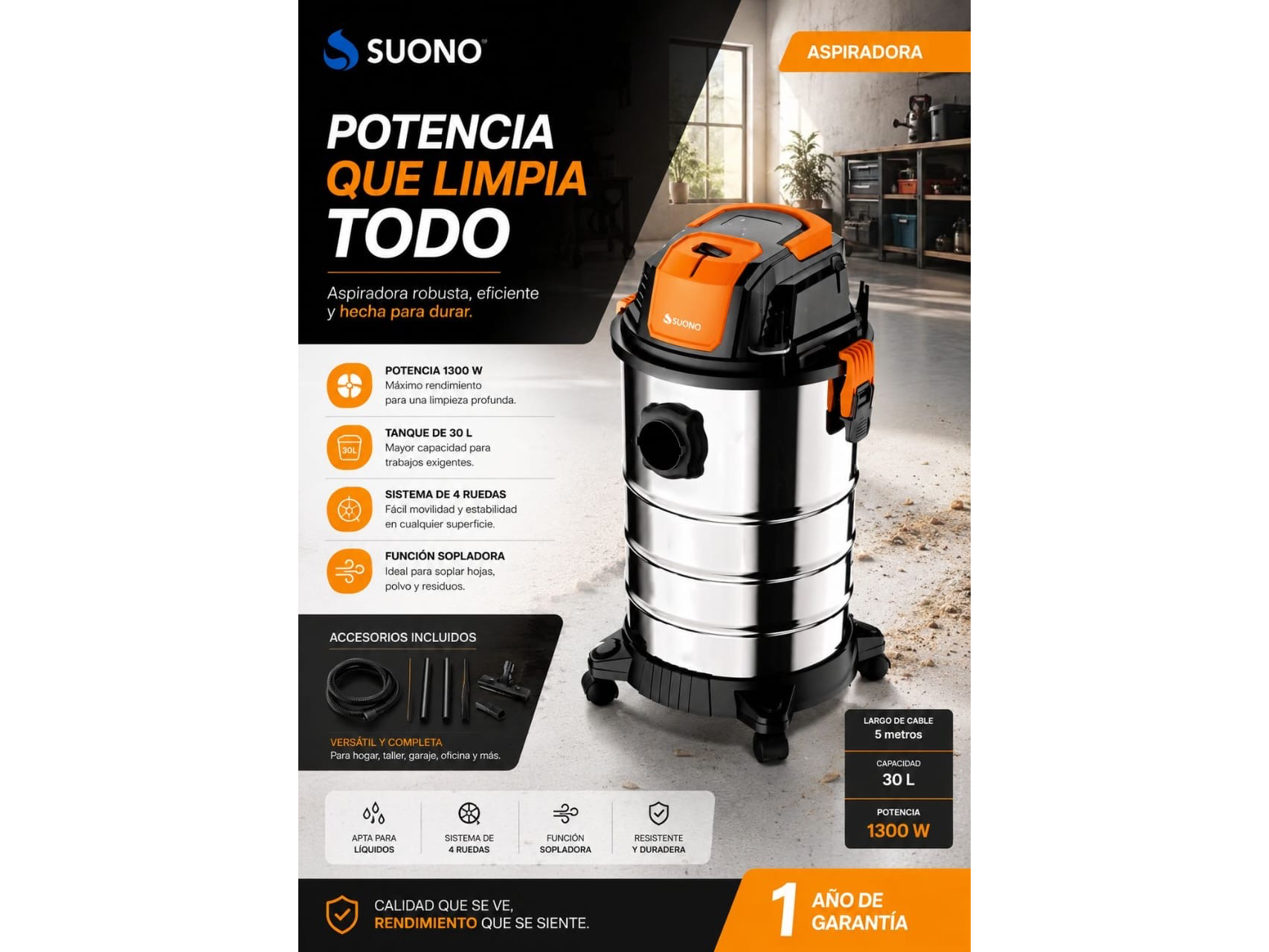 Aspiradora 30L