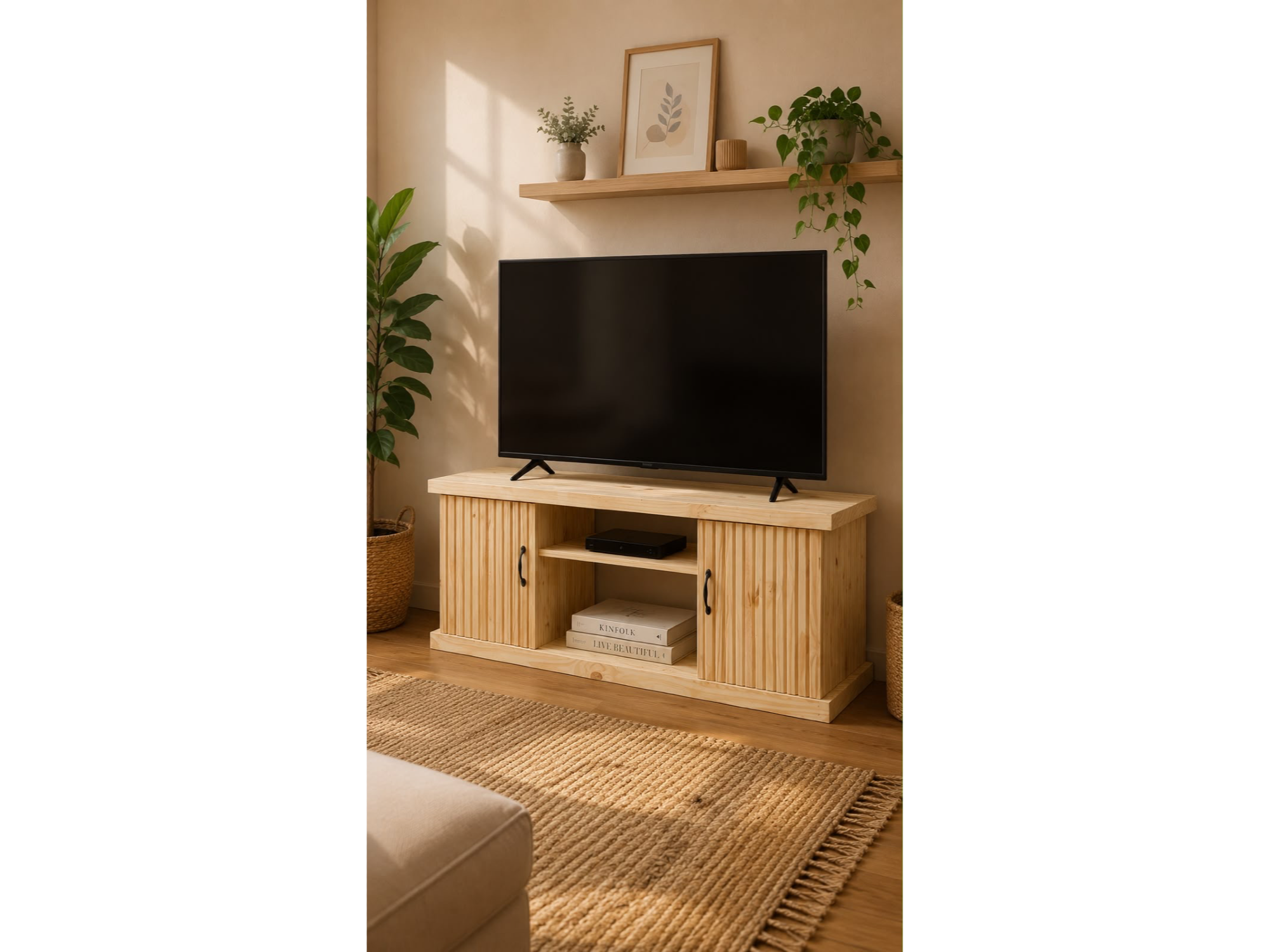 Rack TV P/varilladas