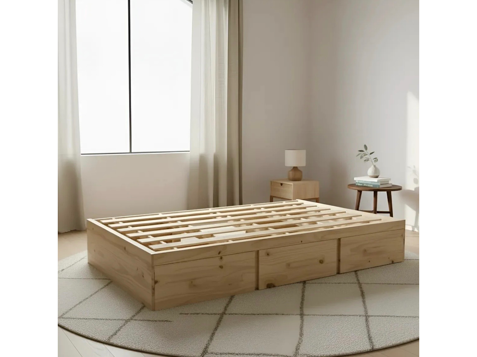 Cama box 1P 1/2 1Mx1.90