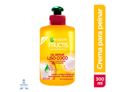 CREMA PARA PEINAR FRUCTIS LISO COCO 300ML