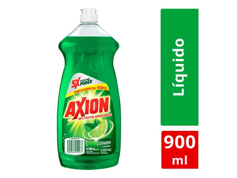 detergente axion limon liquido 900ml