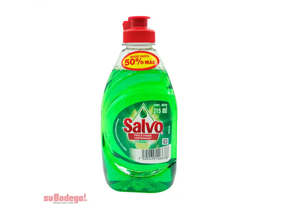 detergente salvo limon liquido 215ml