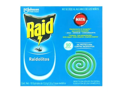 Insecticida Raidolitos Verdes 10pz