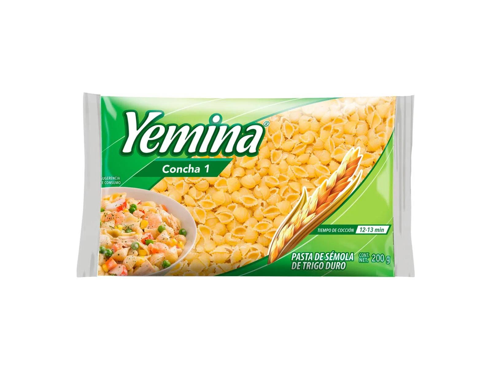 Pasta Yemina Concha No. 1 200gr