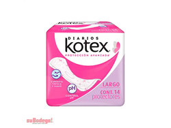 toalla panty protector kotex largo 14pz