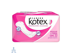 toalla panty protector kotex regular 22pz