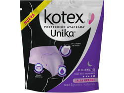 panties kotex unica nocturnos grande 3p