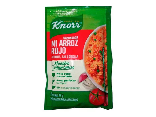 Knorr Sazonador Mi Arroz Rojo Sur 10/15gr