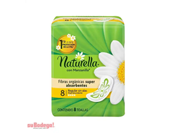 toalla sanitaria naturella manzanilla sin alan 8pz