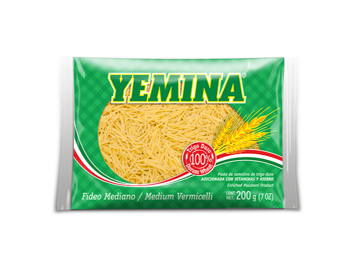 Pasta Yemina Fideo Mediano 200g