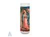 Veladora Brilux Parafina Virgen de Guadalupe Linea dorada