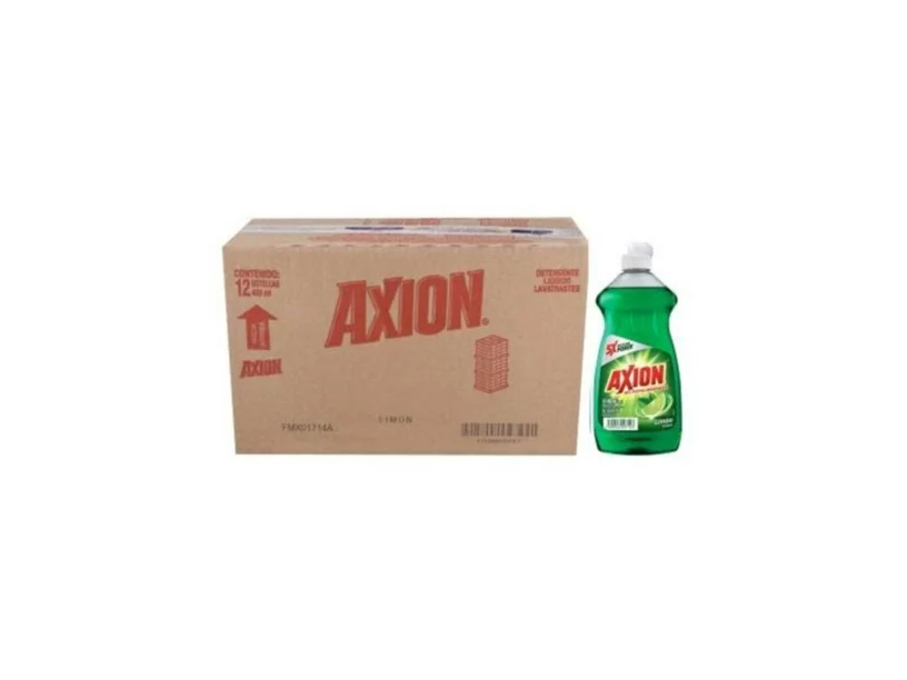 detergente axion limon liquido 400ml (15 pz)