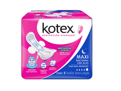 toalla kotex maxi noche F.M.A c/a 8pz