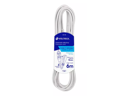 Extension Electrica Domestica 6m Blanca Volteck