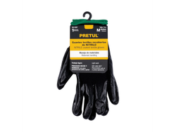 guantes textiles cubiertos de nitrilo mediano petrul