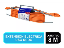 Extension Electrica Uso Rudo 8m Volteck