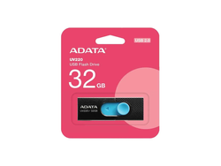 Memoria USB de 32 GB UV220 Negro con Azul Adata