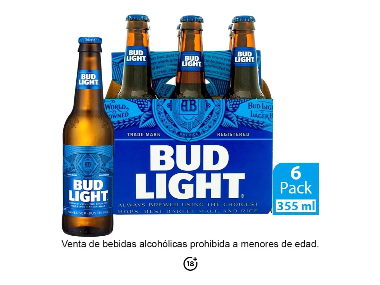 bud light 355ml botella