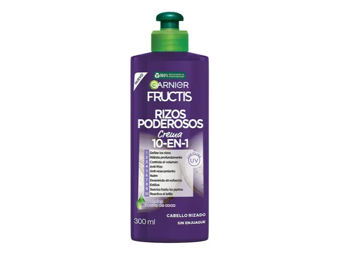 CREMA PARA PEINAR FRUCTIS RISOS  10 EN 1 300ML