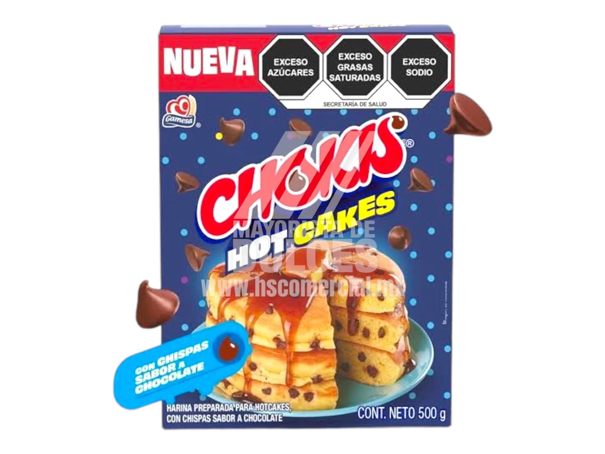 harina para hot cakes gamesa chokis 500gr