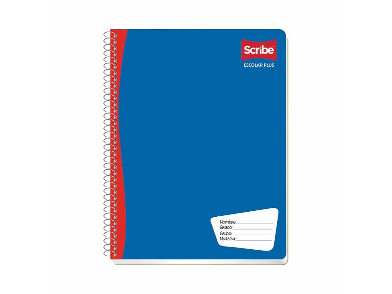Cuaderno Espiral de 100 Hojas Profesional de Cuadro Grande Escolar Plus Scribe