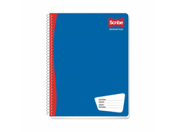 Cuaderno Espiral de 100 Hojas Profesional de Cuadro Grande Escolar Plus Scribe
