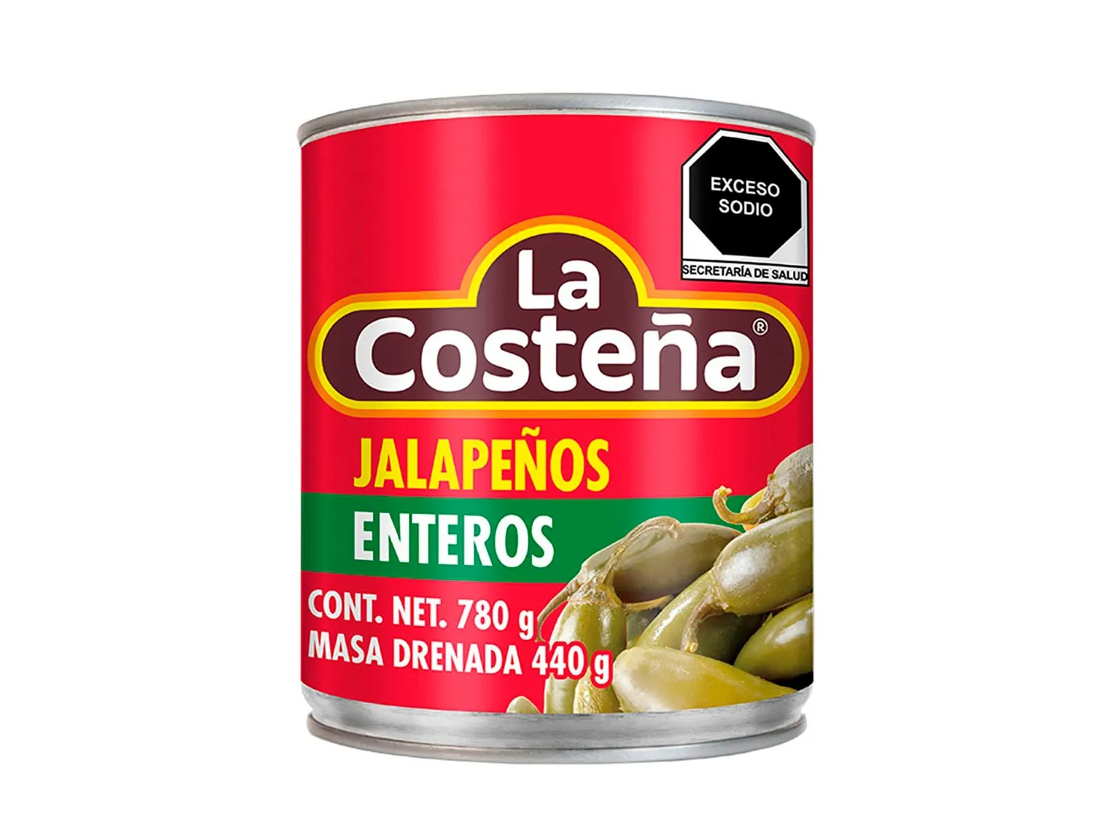 chiles jalapeños enteros la costeña 780gr