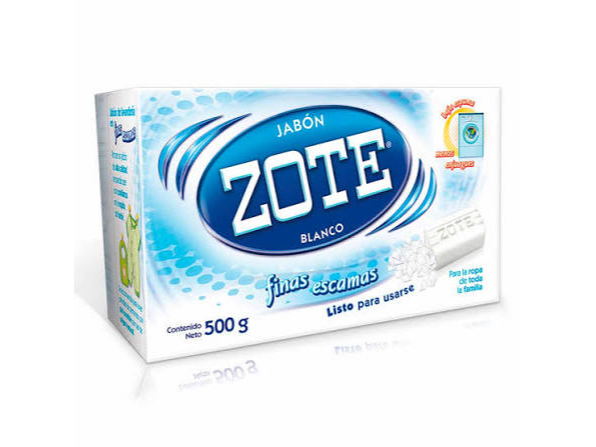Jabon Zote Blanco 500gr finas escamas