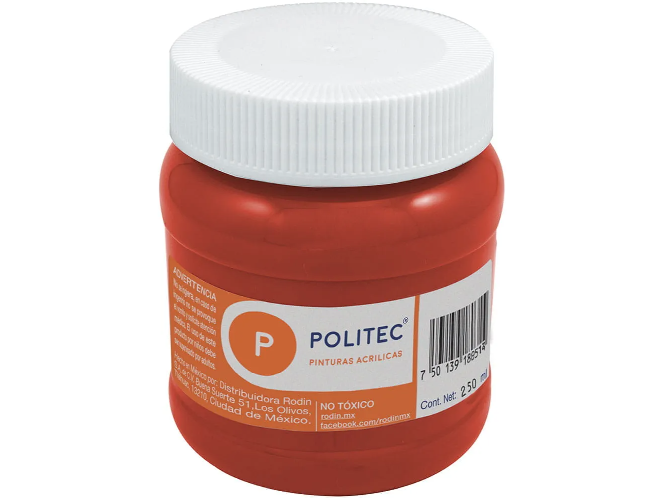 PINTURA ACRILICA FCO 250ML ROJO CARMIN (00580095)