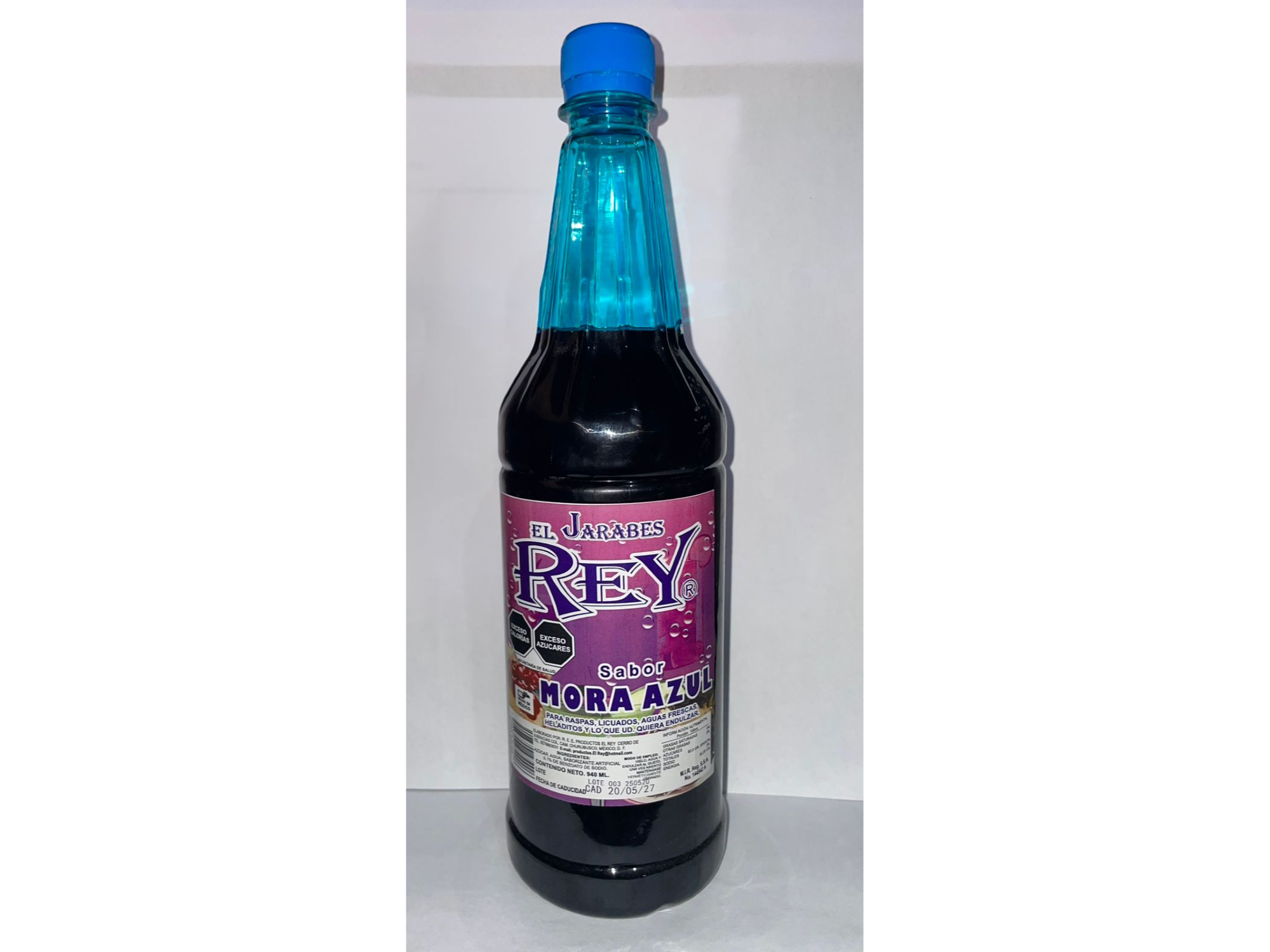 Jarabe el Rey Sabor Mora Azul