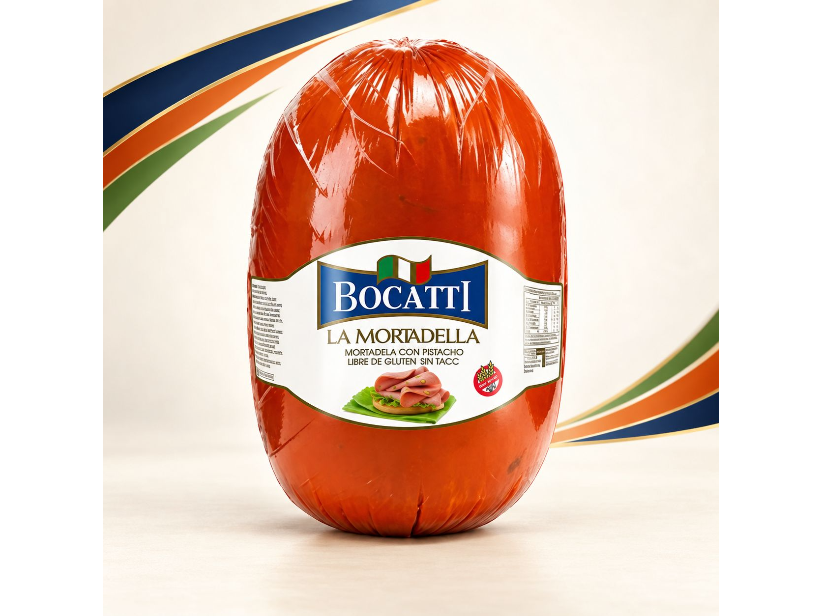 Mortadela con Pistacho Bocati