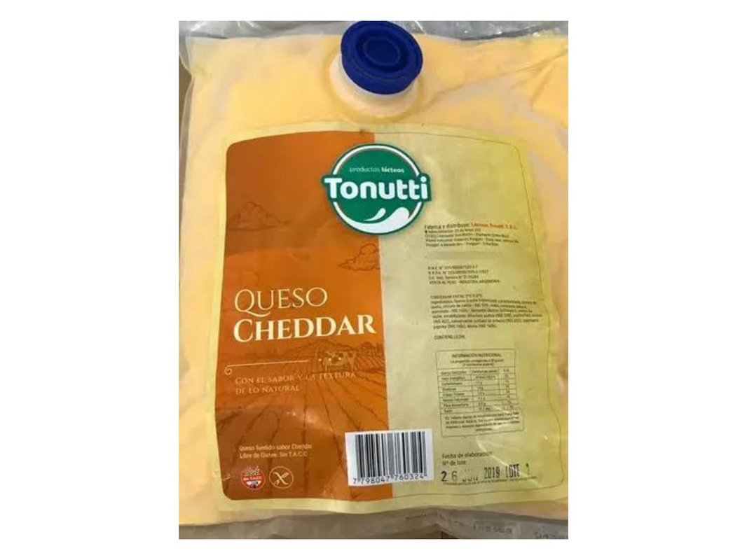Cheddar Líquido Tonutti x 3 kg