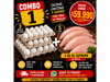 Combo 1 (90 huevos + 5kg de suprema)