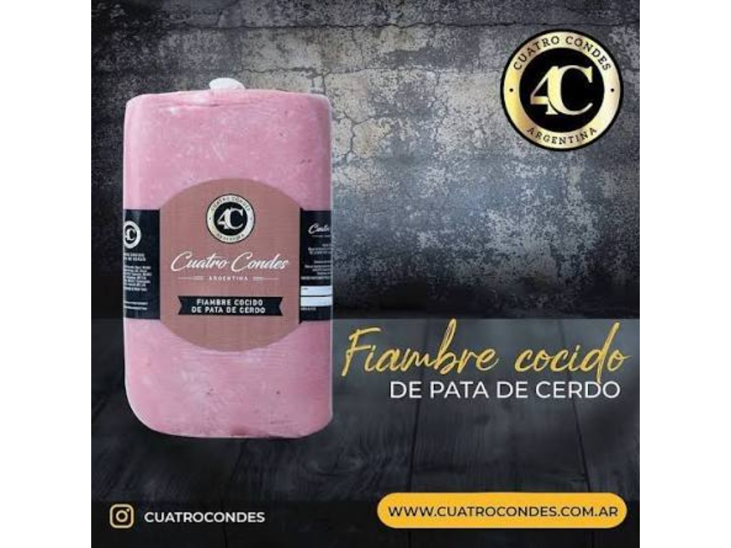 Fiambre de Pata con Cuero Cuatro Condes