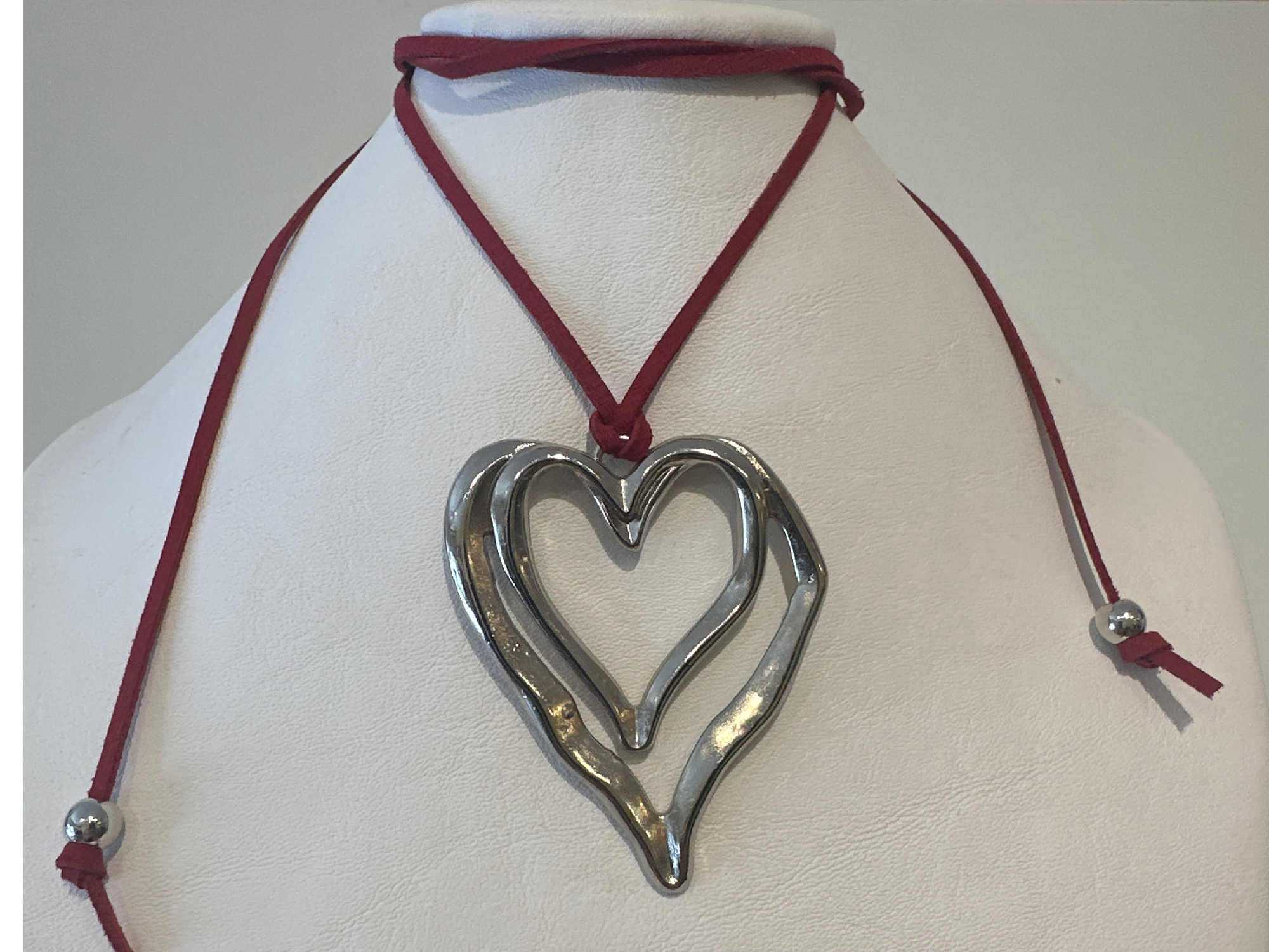 Choker doble corazón