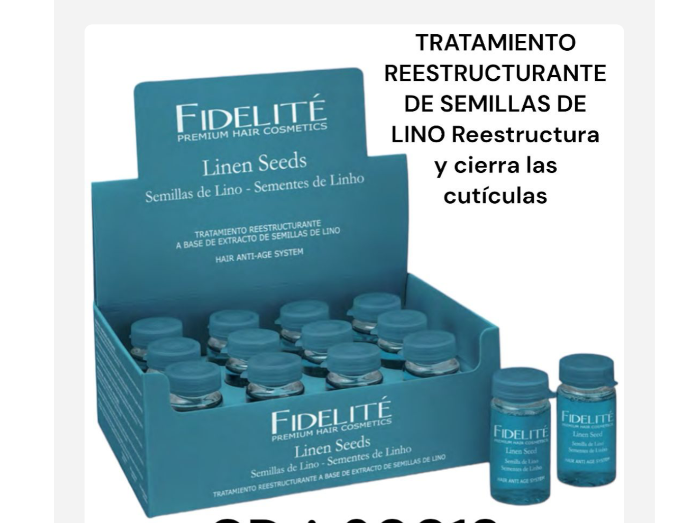 Ampolla tratamiento capilar