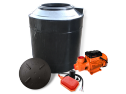 Tanque bicapa 600 lts + Automático + Bomba periférica Hamilton