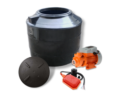 Tanque bicapa 400 lts + Automático + Bomba periférica Lüsqtoff