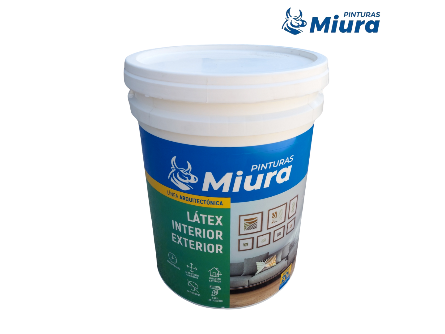 Latex blanco 20 litros - Miura