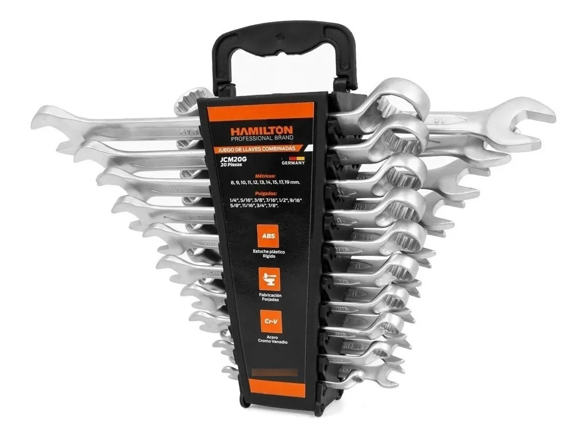 Juego de 20 llaves combinadas 8 a 19 mm - Hamilton