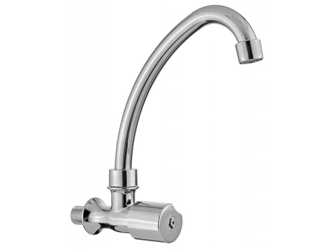 Canilla Pared 1 Agua Plast. Cromo "J" - Kloss