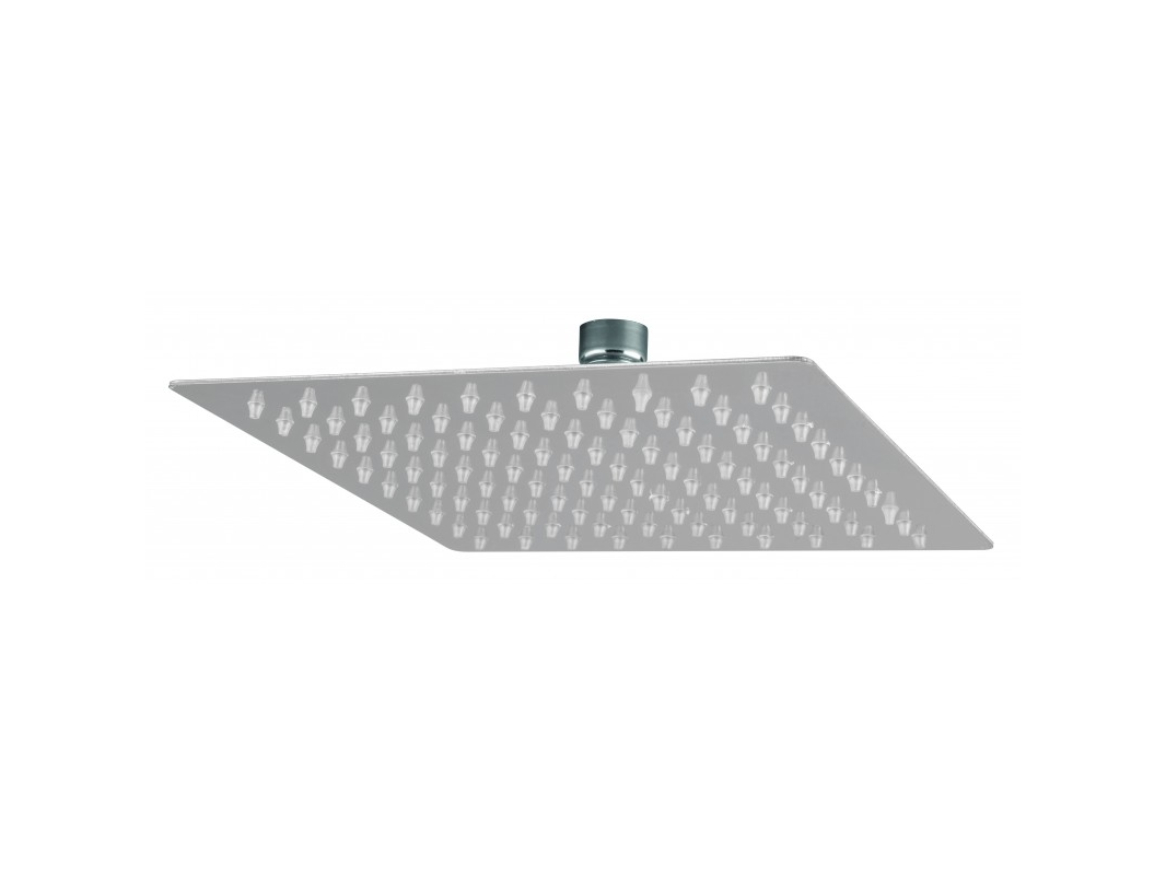 Ducha pared acero inox anticalcarea cuadrada 250x250 - Kloss