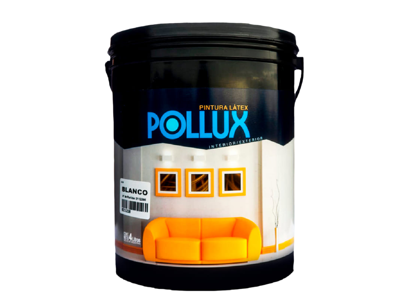 Latex 4 litros blanco - Pollux