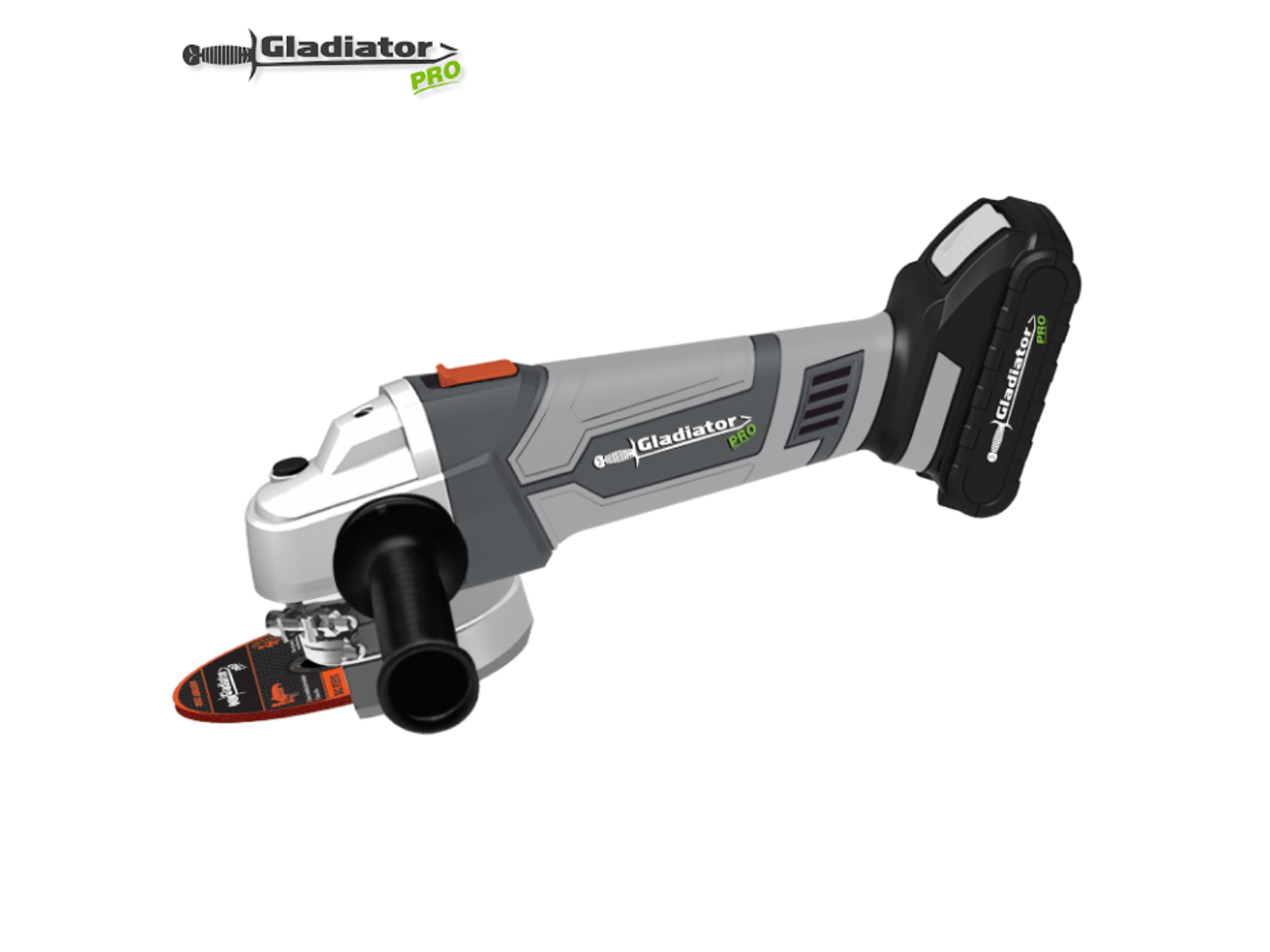 Amoladora angular inalámbrica 20V - Gladiator / AA815/18C1