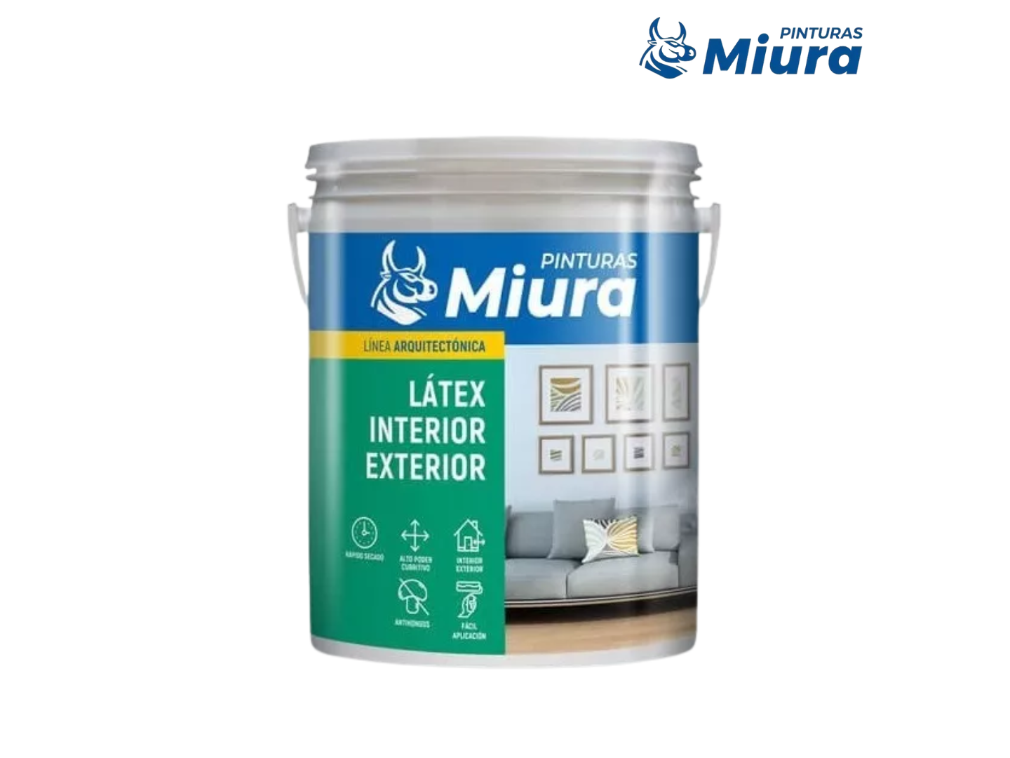 Latex blanco 10 litros - Miura / 3795