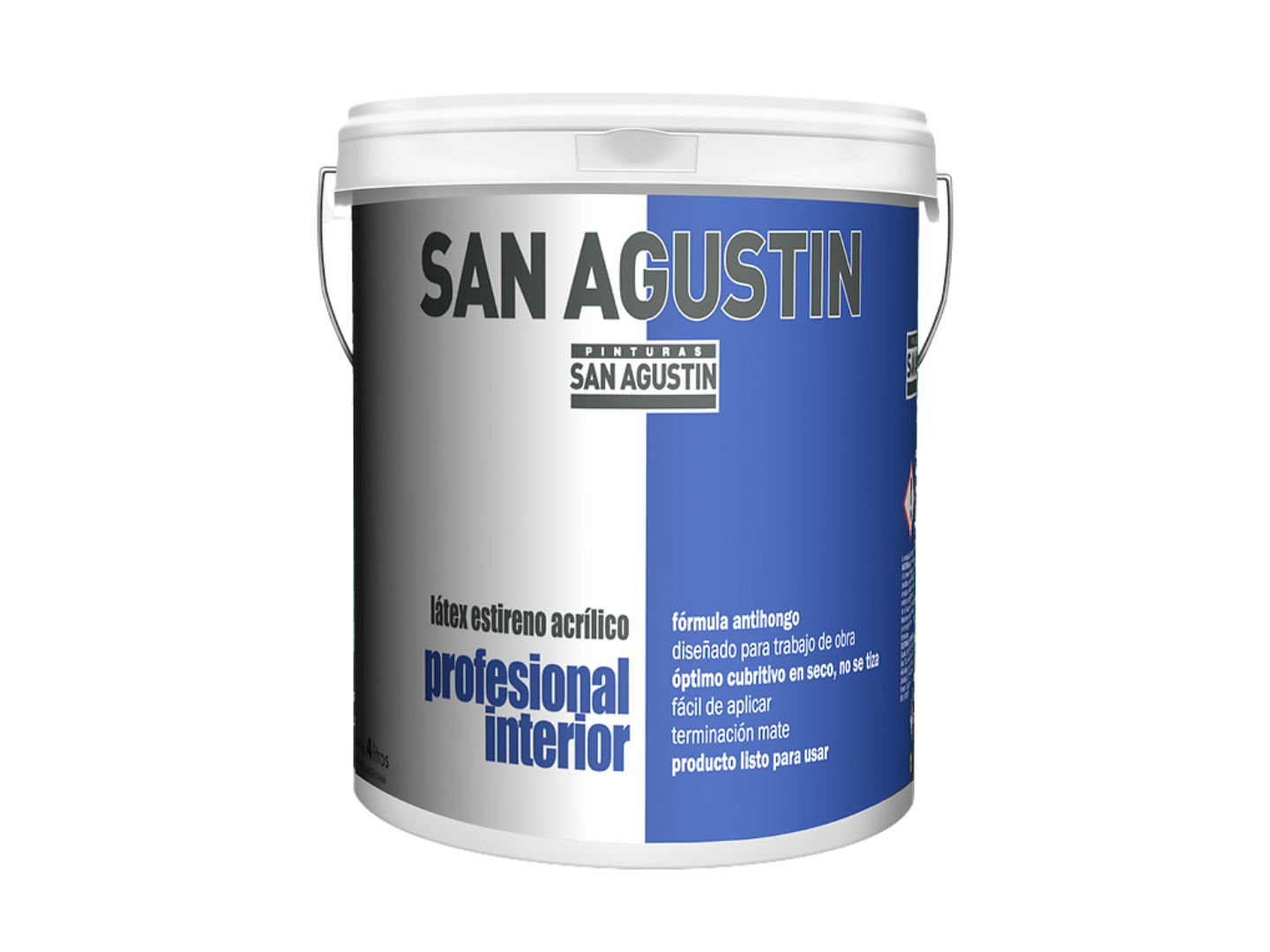 Latex profesional blanco interior 20 litros - San Agustin / PLI6