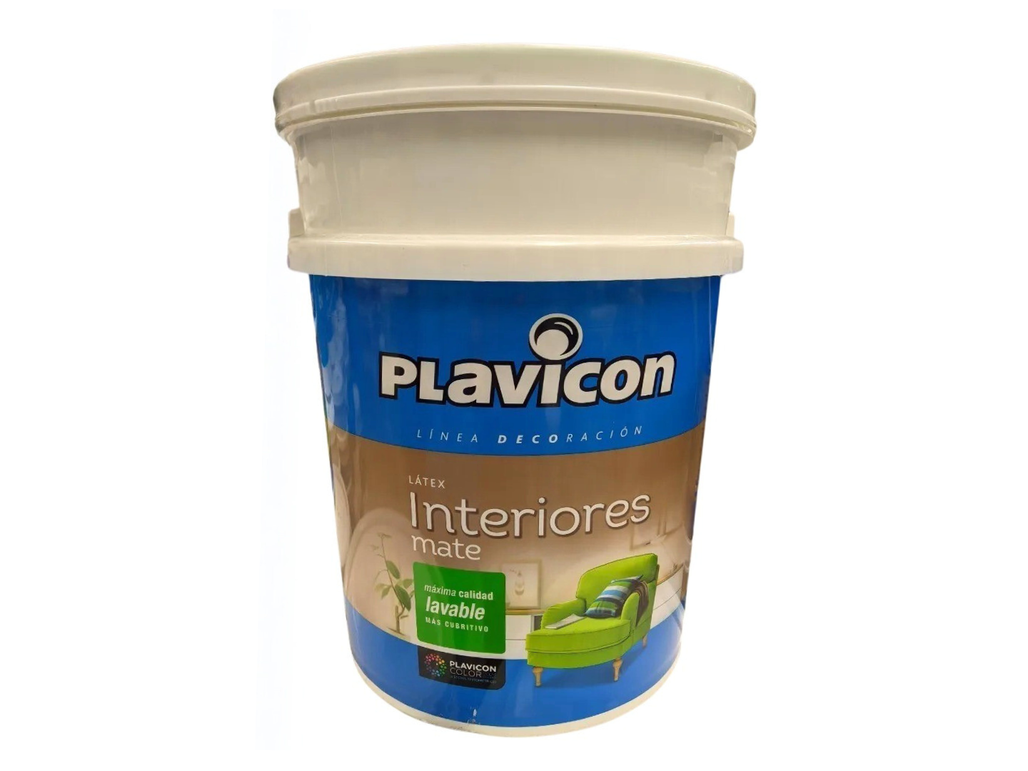 Latex blanco interior lavable 20 lts - Plavicon / 54061