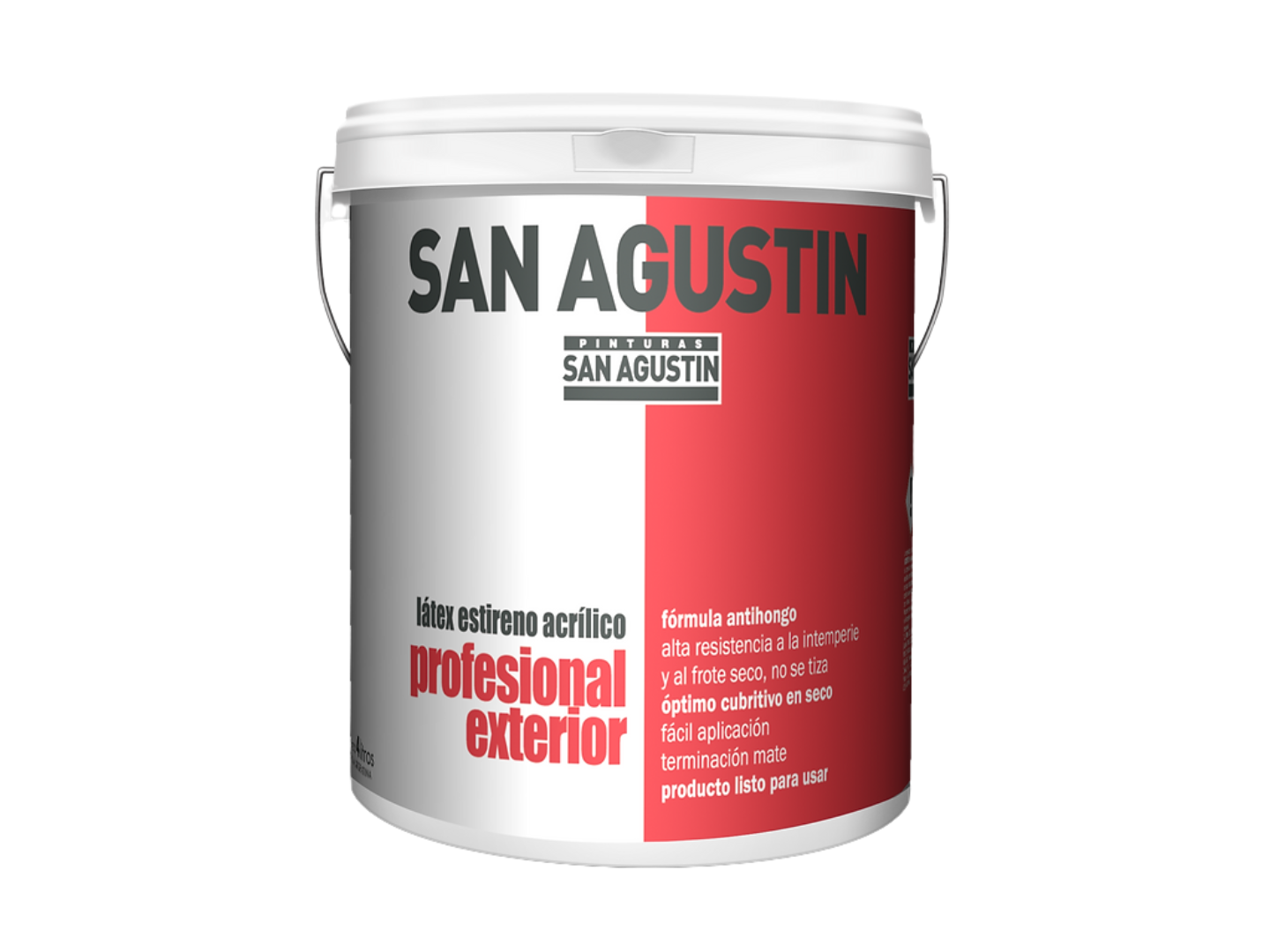 Latex profesional blanco interior exterior 20 litros - San Agustin / LPIE6